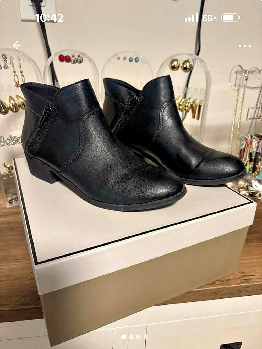 Easy Spirit Codie Black Ankle Boots G7317